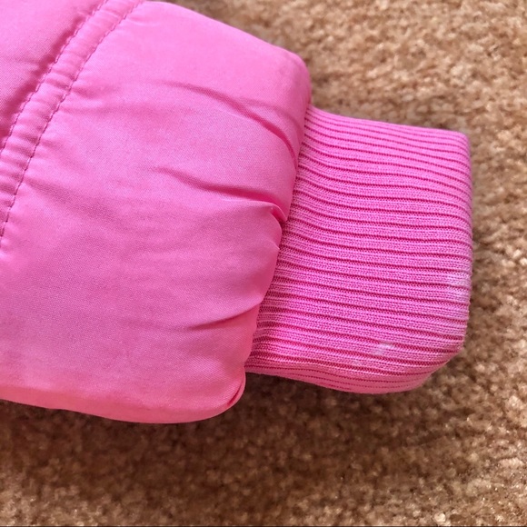 Disney Pink Tinker bell Hooded Puffer Jacket - Picture 6 of 8